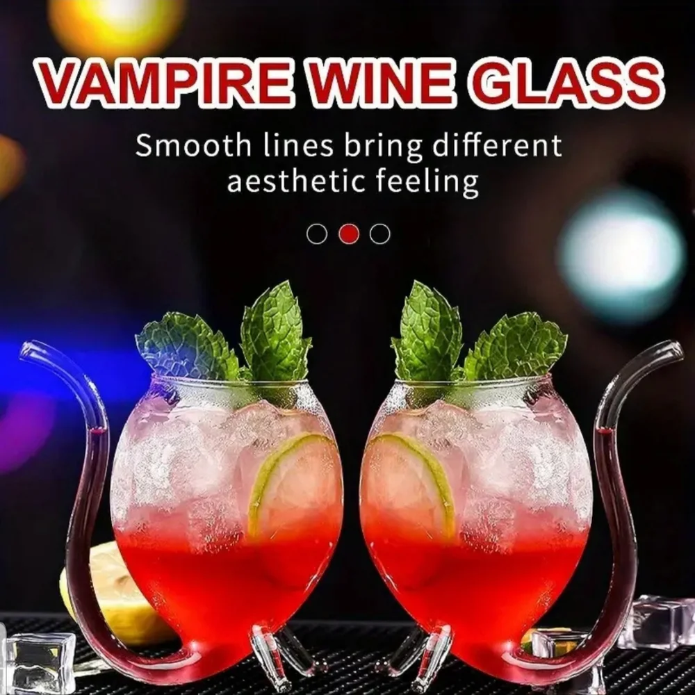- HOST PICK: Vampire Straw Wine glass - Transparent